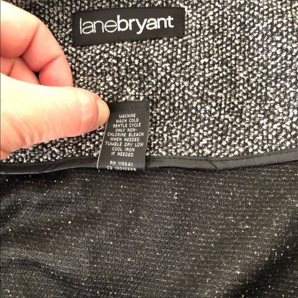 Lane Bryant Chic “Tweed” Tulip Skirt Lightweight Knit Business Casual - Picture 4 of 8